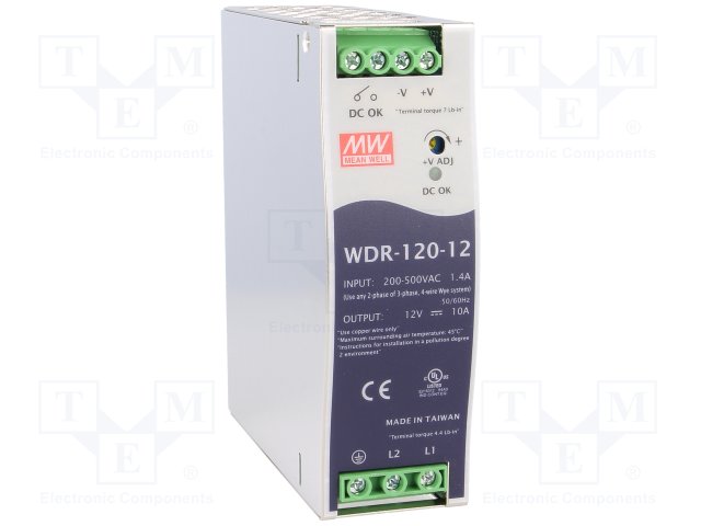 MEAN WELL WDR-120-12