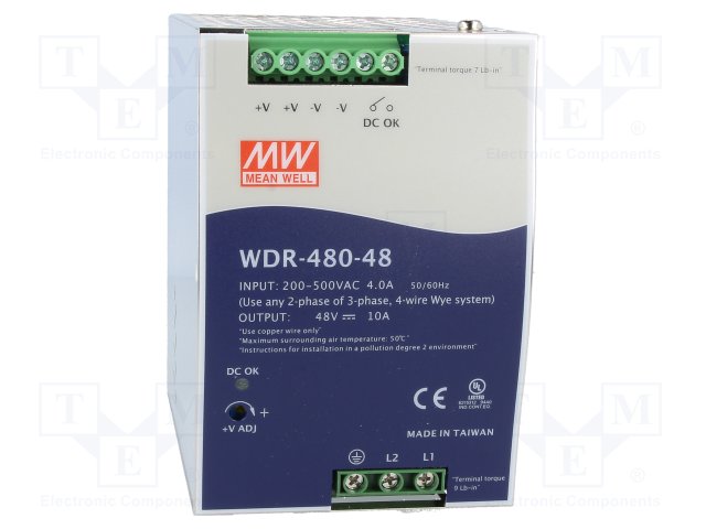 MEAN WELL WDR-480-48